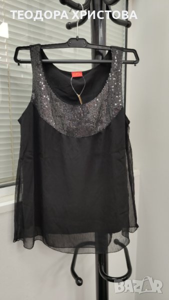 Нов, с етикет, ефектен "вечерен" потник, подходящ за С/М., снимка 1