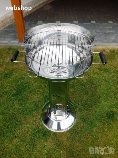 Скара на дървени въглища ACTIVA Bavaria, Немско Барбекю с хромирана решетка, снимка 1