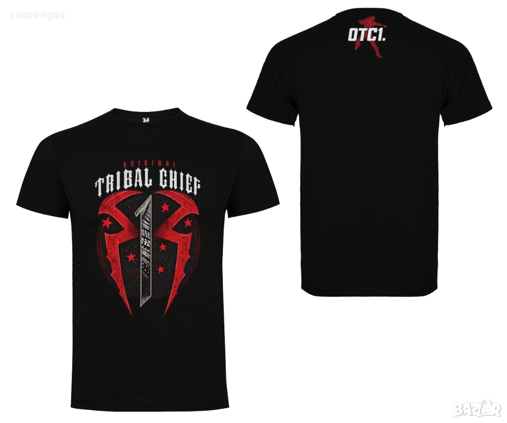 WWE 2026! Мъжки и Детски КЕЧ ТЕНИСКИ ROMAN REIGNS / РОМАН РЕЙНС OTC1 TRIBAL! ПОРЪЧАЙ С ТВОЯ ИДЕЯ!, снимка 1