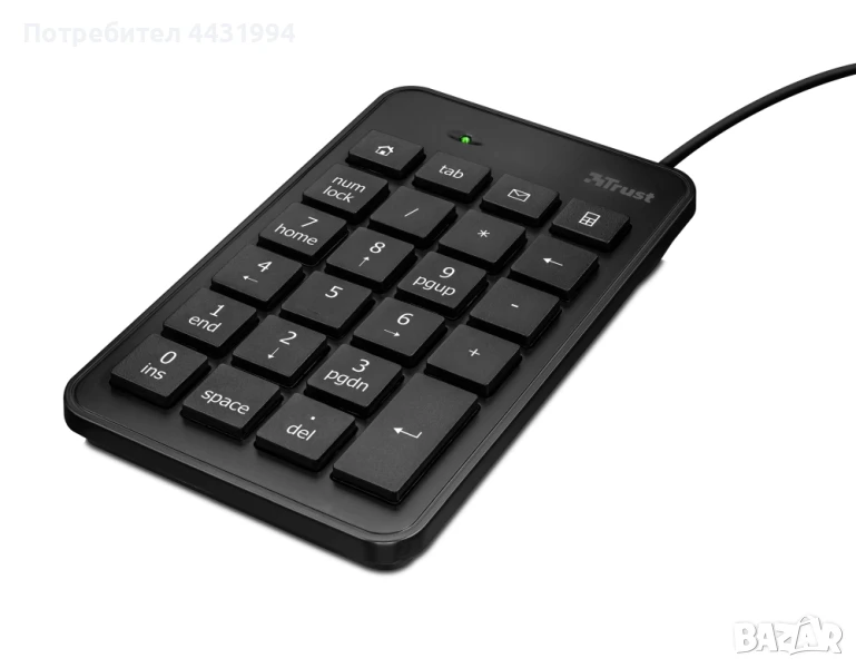 Клавиатура, TRUST Xalas USB Numeric Keypad, снимка 1