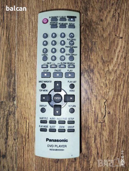 Дистанционно за DVD Panasonic , снимка 1