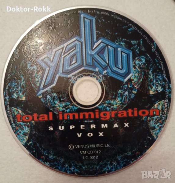 Yaku – Total Immigration (1998, CD), снимка 1