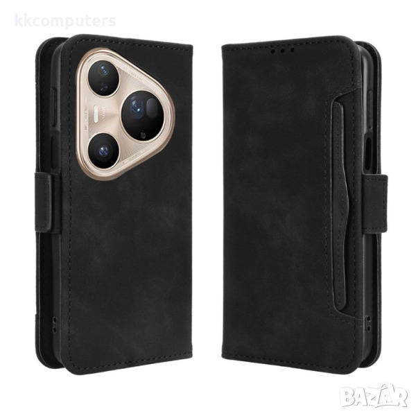Huawei Pura 80 Pro / Pura 80 Pro+ Multiple Card Slots / Magnetic Wallet Калъф и Протектор, снимка 1