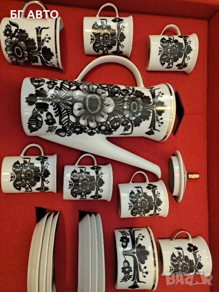 порцеланов сервиз за кафе,луксозен,фабрика Разград, снимка 1