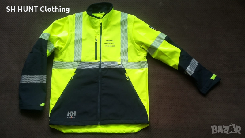 Helly Hansen 74272 ICU Hi Vis Class 3 Softshell Stretch Jacket / Vest размер XL еластично яке W4-336, снимка 1