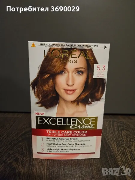 L'oreal Excellence Creme, Боя за коса 5.3 Light  Golden Brown, снимка 1