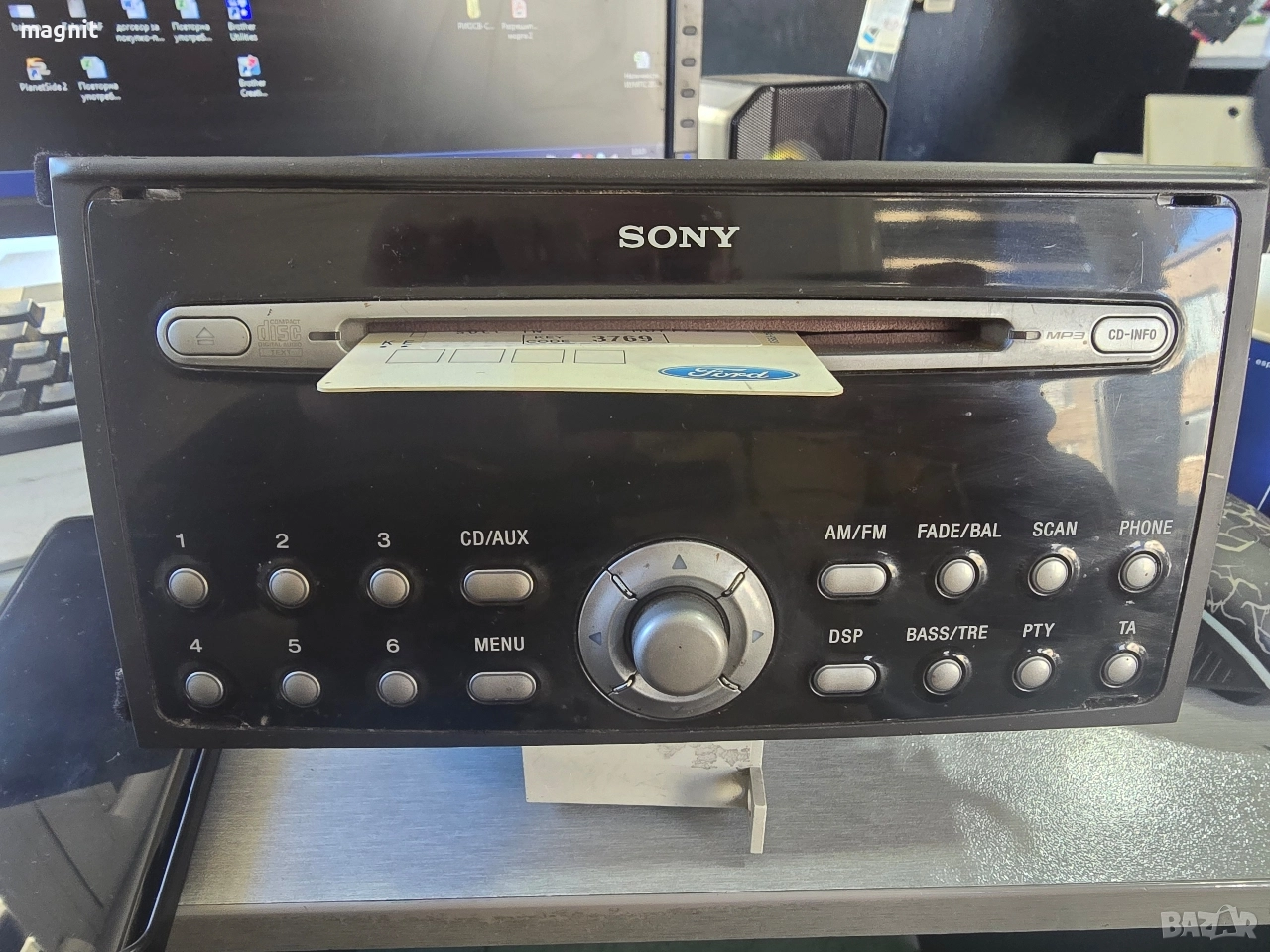 4M5T-18C815-BJ РАДИО CD FORD FOCUS C-MAX VP7S7F-18C821-DA, снимка 1