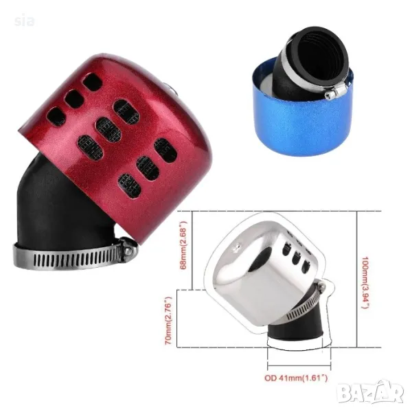 Въздушен мото филтър, Спортен филтър, Универсален, снимка 1