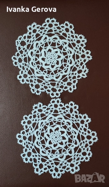 Комплект от покривка 75см и салфетки различни по големина,за празнична украса , снимка 1