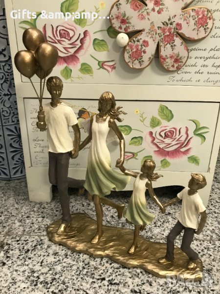 Настолна декорация Семейство с две деца, снимка 1