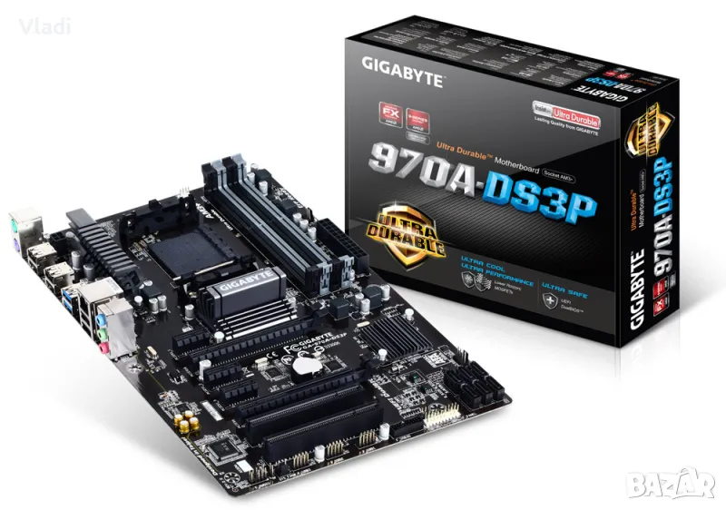 GIGABYTE GA-970A-DS3P, Socket АМ3+,, снимка 1