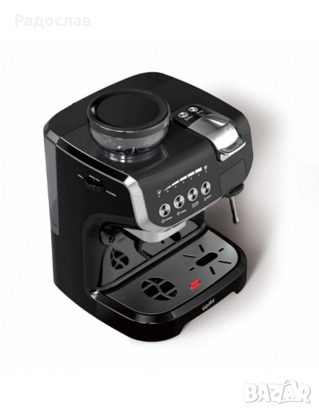 Кафемашина с вградена кафемелачка Voltz, 2672W, резервоар 2 литра, 5 адаптера, снимка 1