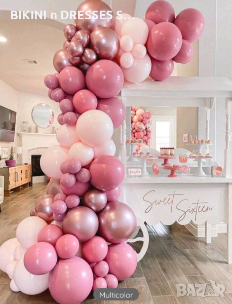 Арка за балони + 96/113/122 балона + помпа арка за рожден ден украса сватба парти, снимка 1