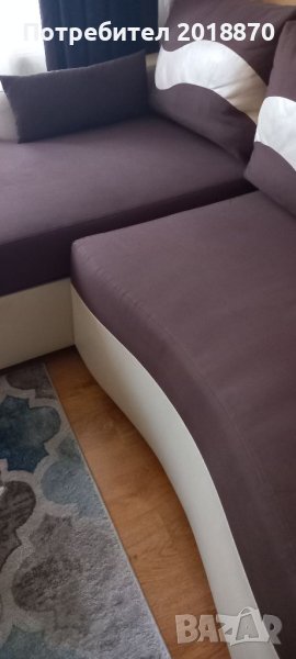 Ъглов диван с лежанка запазен, снимка 1