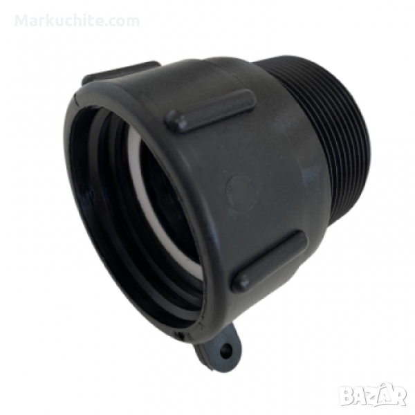 IBC накрайник за бидон с BSPT мъжка резба - полипропилен, снимка 1