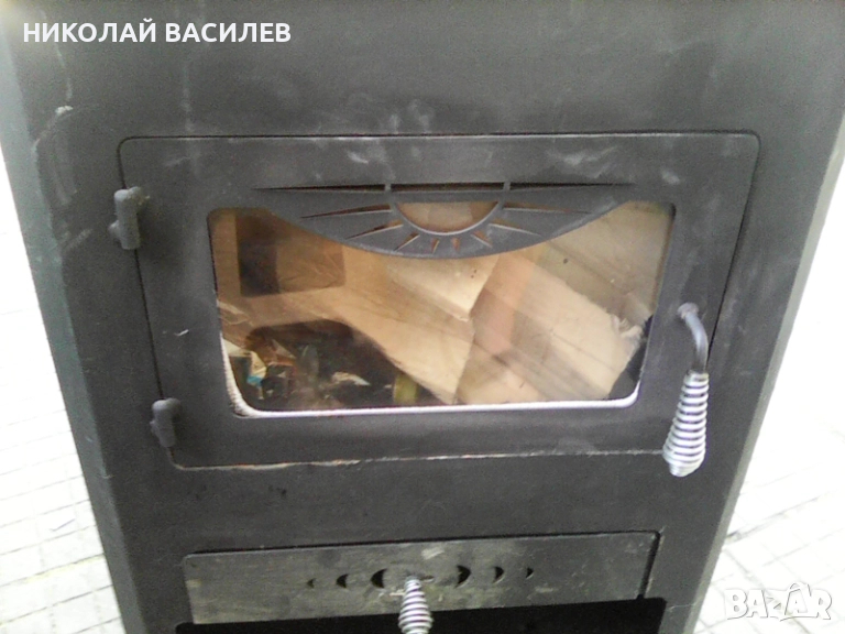   Камина - Височина  1 м / 32  - кв - ширина   60 / 55 . и печка на дърва  .        , снимка 1