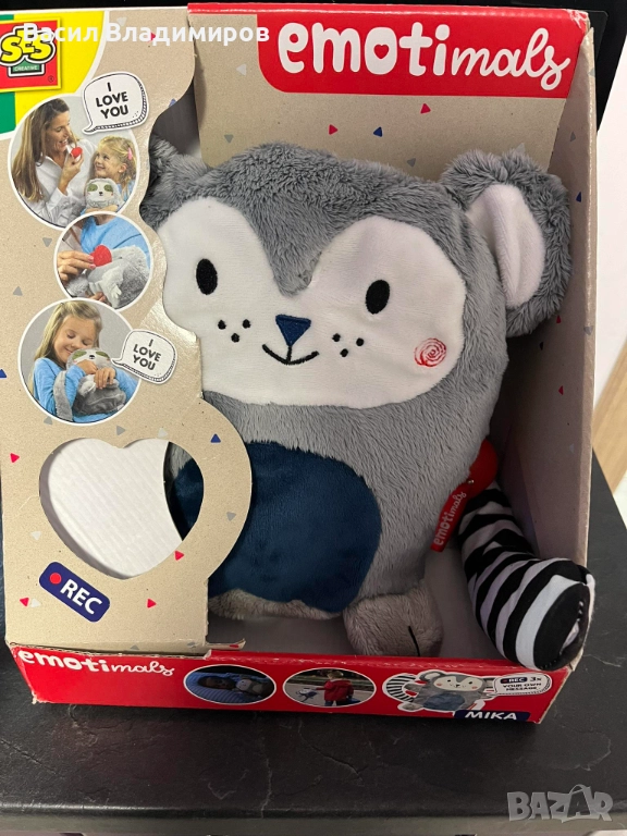 Плюшена играчка със звукозапис SES creative - Emotimals, Mika, снимка 1