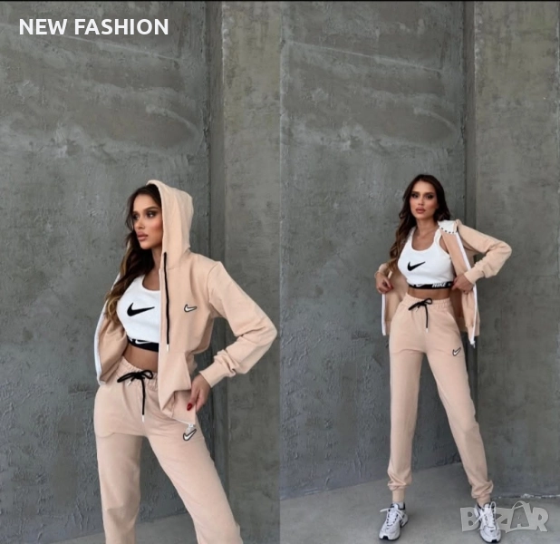 Дамски Комплект -лого Бродирано -3 части ✨, снимка 1