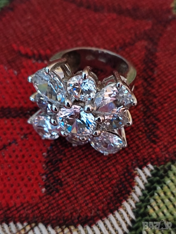 Масивен сребърен пръстен , снимка 1