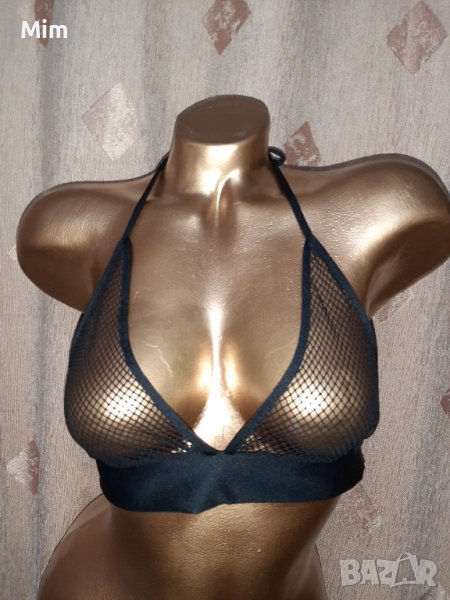 М/XXL Черно бюстие/сутиен/ мрежа, снимка 1