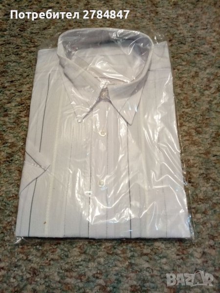 Мъжка риза с къс ръкав , снимка 1