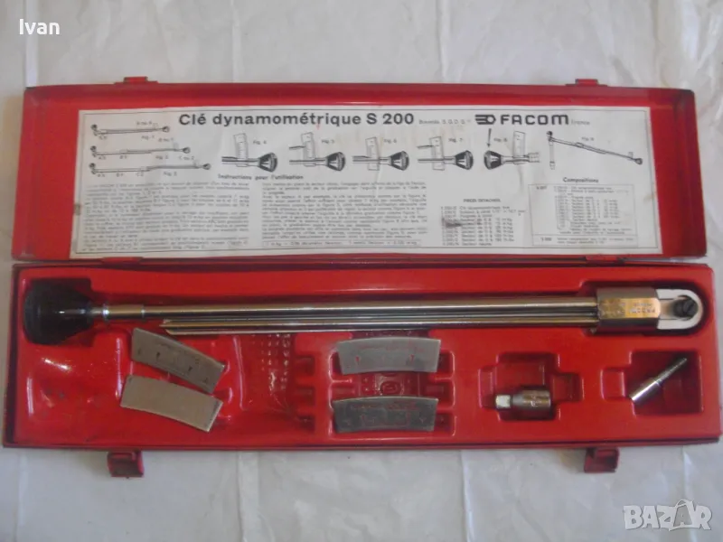 FACOM S 200 FRANCE Професионален Разтегателен Динамометричен ключ Висок клас 0-25 m kg /0-180 ft-lbs, снимка 1