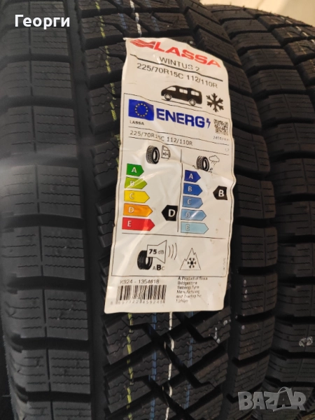 Зимни гуми 225/70/15С Lassa, снимка 1