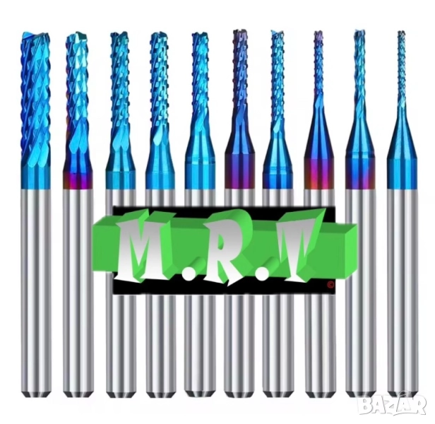 10бр фрези за CNC, PCB, SMT машини, снимка 1