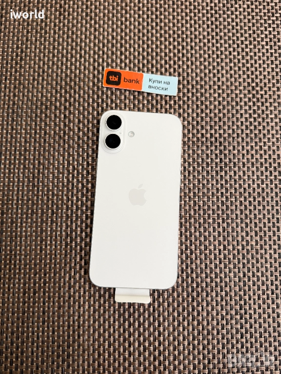 НОВ❗️ 256gb❗️ iPhone 16 PLUS ❗️Лизин iPhone 16 PLUS ❗️Лизинг от 56лв/м ❗️ бял ❗️ white Гаранция❗️, снимка 1
