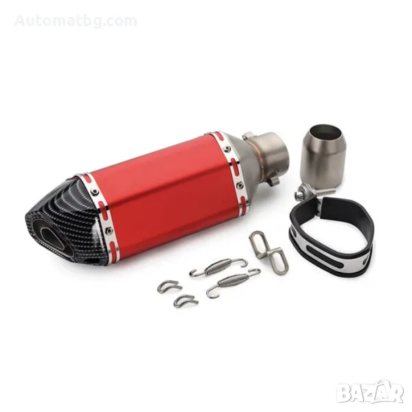 Гърне за мотор Automat, PA926, 37см, Червено с карбон , снимка 1