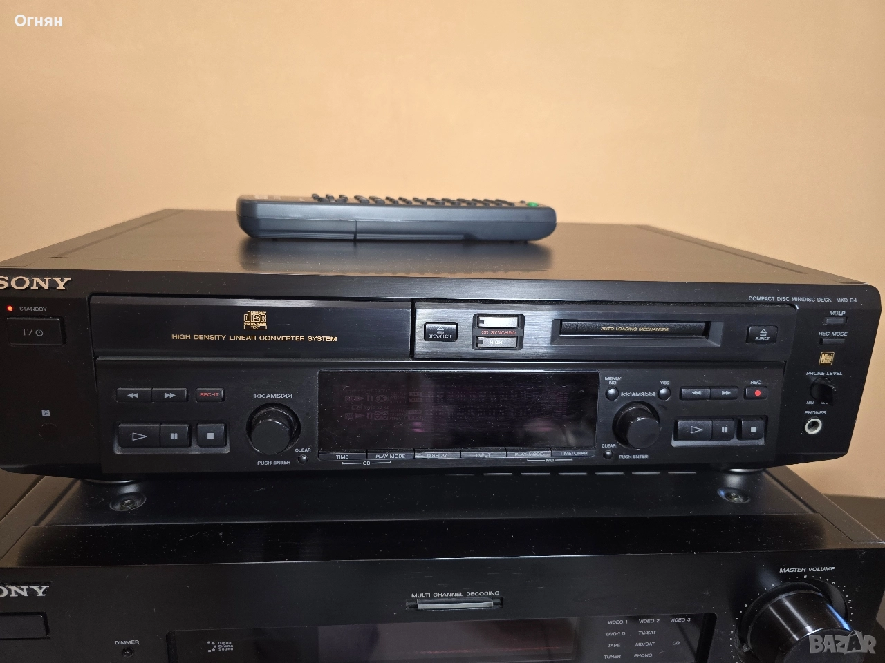Sony MXD-D4 компакт диск/мини диск плеър, снимка 1