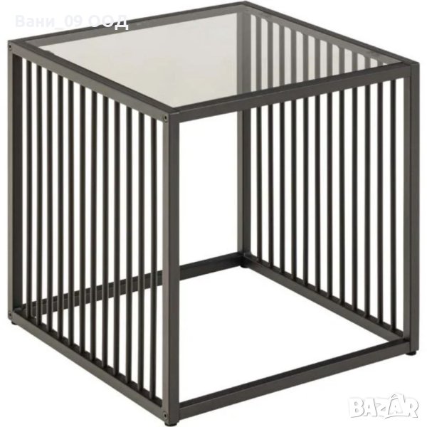 Красива холна масичка от метал и стъкло, снимка 1