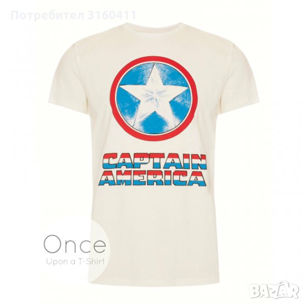  Нова Унисекс тениска CAPTAIN AMERICA размер С М, снимка 1