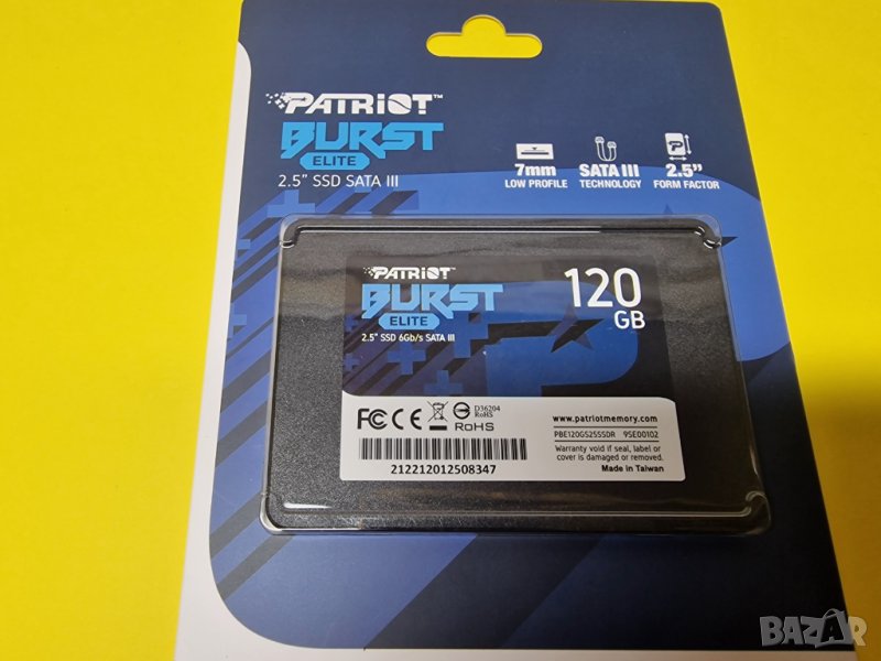 Нов бърз SSD диск ССД хард диск 120GB Patriot, снимка 1