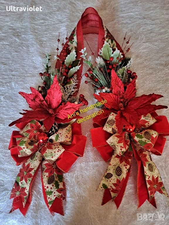 Коледна декорация за врата , снимка 1