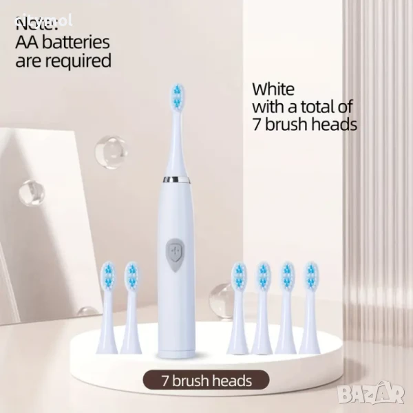 Електрическа четка за зъби, комплект 7 глави, снимка 1