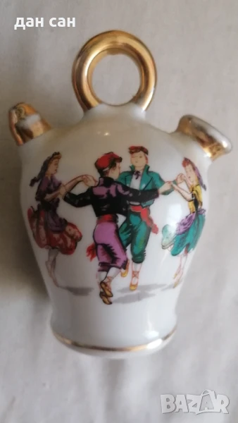 ретро silvestre premia de mar порцелан с позлата Барселона, снимка 1