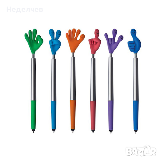 Химикалки със стилус- ръчичка, снимка 1