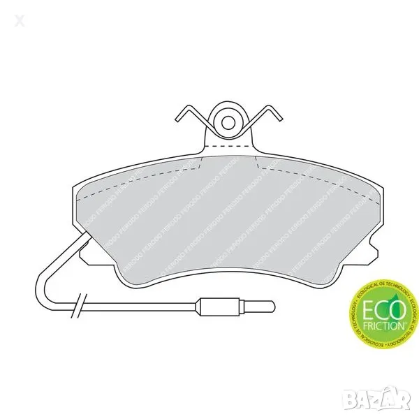 FERODO FSL880 НАКЛАДКИ ПРЕДНИ RENAULT Espace 2.0, 2.1 RTDT Quadra, 2.1 TD, 2.2, 4x4 1991-1996       , снимка 1