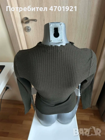 Блуза Only в маслено зелено, снимка 8 - Блузи с дълъг ръкав и пуловери - 53577329