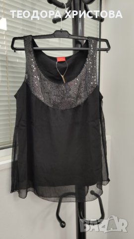 Нов, с етикет, ефектен "вечерен" потник, подходящ за С/М.