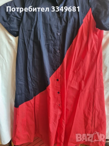 Дамска памучна рокля , снимка 2 - Рокли - 53655862