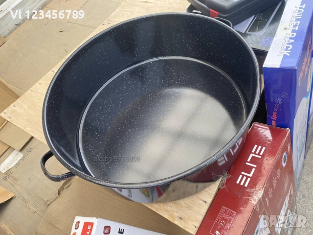 Емайлирана тава за лютеница и сладка 55 СМ, снимка 2 - Съдове за готвене - 51695661