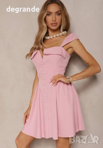 Елегантна дамска рокля ИЗБОР НА ЦВЕТОВЕ , снимка 3 - Рокли - 51268531