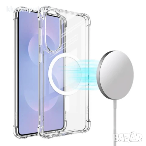 Samsung Galaxy S25 Edge IMAK Силиконов Калъф Candy Series TPU +PC/Clear MagSafe и Протектор, снимка 2 - Калъфи, кейсове - 51418245