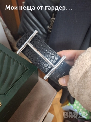 Колан Hermes крок кожа .125 размер, снимка 2 - Колани - 51943744