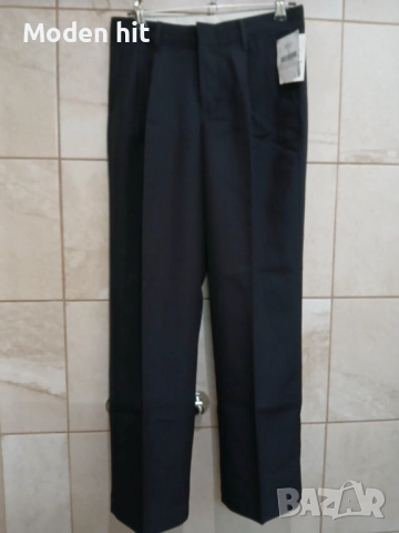 Нов с етикет официален черен панталон с ръб за момче размер 10 г., снимка 2 - Детски панталони и дънки - 51675369