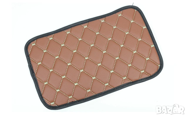 Подлакътник протектор – кожен, капитониран (кафяв с бежов конец), снимка 4 - Аксесоари и консумативи - 53823467