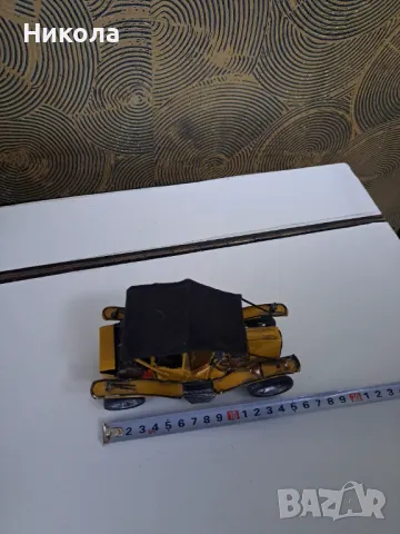 Метална ретро количка, снимка 2 - Антикварни и старинни предмети - 48434813