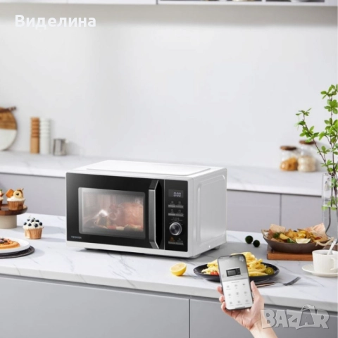 Микровълнова печка Toshiba MW3-AC26SF (26 L) / MW3-SAC23SF (23 L) - С грил, конвекция и Air Fry, снимка 4 - Микровълнови - 51777313